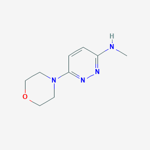 molecular formula C9H14N4O B12919996 N-methyl-6-morpholinopyridazin-3-amine CAS No. 61472-02-4