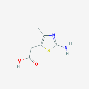 molecular formula C6H8N2O2S B1292003 (2-Amino-4-methyl-1,3-thiazol-5-yl)acetic acid CAS No. 62556-93-8
