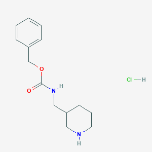 molecular formula C14H21ClN2O2 B1292005 Benzyl (piperidin-3-ylmethyl)carbamate hydrochloride CAS No. 676621-99-1