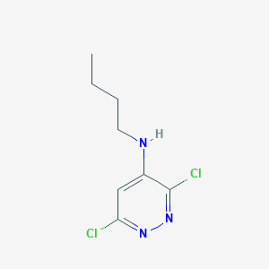 molecular formula C8H11Cl2N3 B12920060 N-Butyl-3,6-dichloropyridazin-4-amine CAS No. 61261-40-3