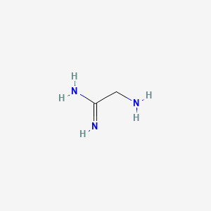molecular formula C2H7N3 B12920122 2-Aminoethanimidamide 