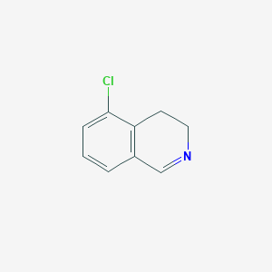 molecular formula C9H8ClN B12920185 5-Chloro-3,4-dihydroisoquinoline 