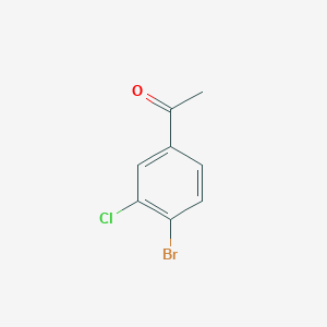 molecular formula C8H6BrClO B1292022 1-(4-Bromo-3-chlorophenyl)ethanone CAS No. 3114-31-6