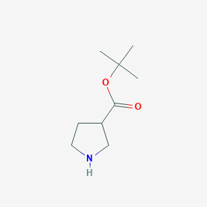 molecular formula C9H17NO2 B1292030 tert-Butyl Pyrrolidine-3-carboxylate CAS No. 91040-52-7
