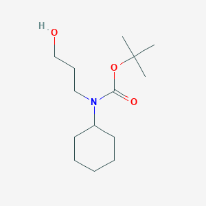 molecular formula C14H27NO3 B1292032 tert-Butyl cyclohexyl(3-hydroxypropyl)carbamate CAS No. 266690-55-5