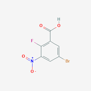 B1292040 5-Bromo-2-fluoro-3-nitrobenzoic acid CAS No. 1153279-80-1