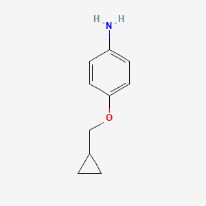 molecular formula C10H13NO B1292044 4-(Cyclopropylmethoxy)aniline CAS No. 122828-48-2