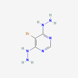 molecular formula C4H7BrN6 B12920451 5-Bromo-4,6-dihydrazinopyrimidine CAS No. 825-49-0
