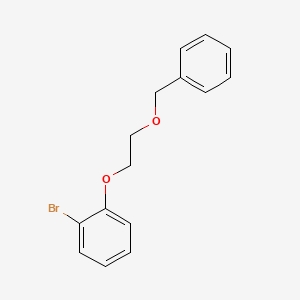 molecular formula C15H15BrO2 B1292048 1-(2-(Benzyloxy)ethoxy)-2-bromobenzene CAS No. 223555-55-3