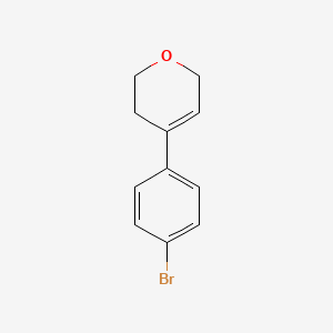 molecular formula C11H11BrO B1292050 4-(4-bromophenyl)-3,6-dihydro-2H-pyran CAS No. 223555-87-1
