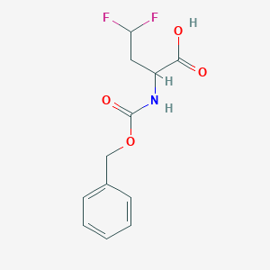2-{[(Benzyloxy)carbonyl]amino}-4,4-difluorobutanoic acid