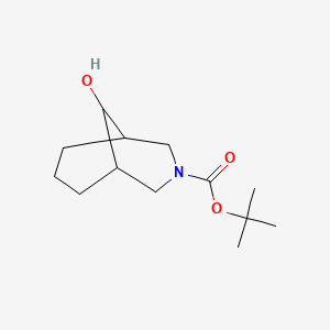 molecular formula C13H23NO3 B1292066 Tert-butyl 9-hydroxy-3-azabicyclo[3.3.1]nonane-3-carboxylate CAS No. 389890-40-8