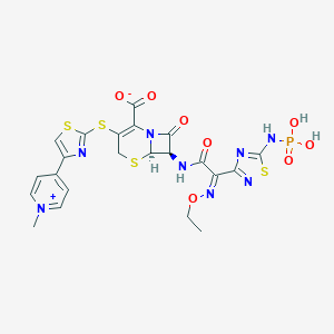 molecular formula C22H21N8O8PS4 B129207 Ceftaroline fosamil CAS No. 229016-73-3