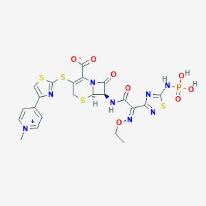 molecular formula C₂₂H₂₁N₈O₈PS₄ B129207 Ceftaroline fosamil CAS No. 229016-73-3