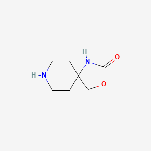 molecular formula C7H12N2O2 B1292079 3-Oxa-1,8-diazaspiro[4.5]decan-2-one CAS No. 945947-99-9