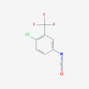 molecular formula C8H3ClF3NO B129208 4-Chloro-3-(trifluoromethyl)phenyl isocyanate CAS No. 327-78-6