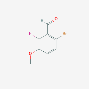 molecular formula C8H6BrFO2 B1292085 6-Bromo-2-fluoro-3-methoxybenzaldehyde CAS No. 853792-27-5