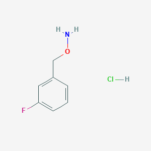 molecular formula C7H9ClFNO B1292086 1-[(Aminooxy)methyl]-3-fluorobenzene hydrochloride CAS No. 51572-90-8