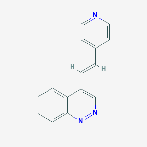 molecular formula C15H11N3 B12920908 4-(2-(Pyridin-4-yl)vinyl)cinnoline CAS No. 5387-91-7