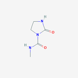molecular formula C5H9N3O2 B12920910 n-Methyl-2-oxoimidazolidine-1-carboxamide CAS No. 16813-32-4