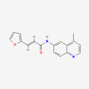 molecular formula C17H14N2O2 B12920985 3-(Furan-2-yl)-N-(4-methylquinolin-6-yl)acrylamide 