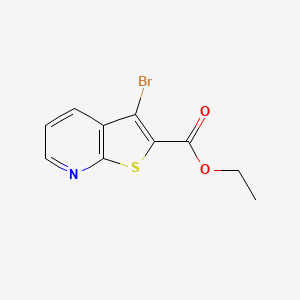 molecular formula C10H8BrNO2S B1292099 Ethyl 3-bromothieno[2,3-b]pyridine-2-carboxylate CAS No. 72832-23-6