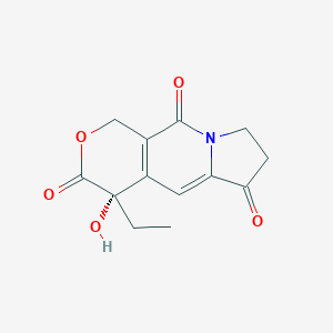 molecular formula C13H13NO5 B129210 (S)-4-Ethyl-4-hydroxy-7,8-dihydro-1H-pyrano[3,4-F]indolizine-3,6,10(4H)-trione CAS No. 110351-94-5