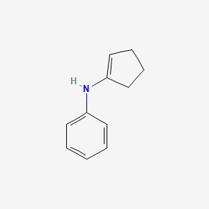 molecular formula C11H13N B12921076 N-(Cyclopent-1-en-1-yl)aniline CAS No. 65601-65-2