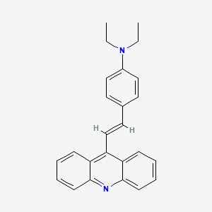 molecular formula C25H24N2 B12921101 4-(2-(Acridin-9-yl)vinyl)-N,N-diethylaniline 