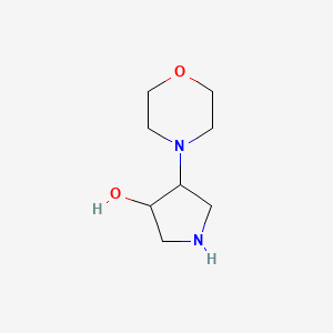 molecular formula C8H16N2O2 B12921106 4-Morpholinopyrrolidin-3-ol CAS No. 524070-33-5