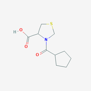3-Cyclopentanecarbonyl-1,3-thiazolidine-4-carboxylic acid