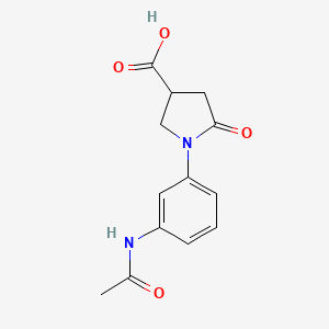 1-[3-(Acetylamino)phenyl]-5-oxopyrrolidine-3-carboxylic acid