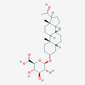 molecular formula C₂₇H₄₄O₈ B129214 Pregnanediol-3-glucuronide CAS No. 1852-49-9