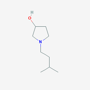molecular formula C9H19NO B12921455 1-(3-Methylbutyl)pyrrolidin-3-ol CAS No. 919120-44-8