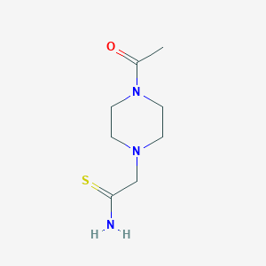 molecular formula C8H15N3OS B1292150 2-(4-Acetylpiperazin-1-yl)ethanethioamide CAS No. 1016799-62-4