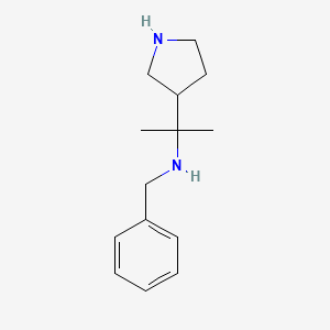 molecular formula C14H22N2 B12921505 N-Benzyl-2-(pyrrolidin-3-yl)propan-2-amine 