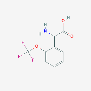molecular formula C9H8F3NO3 B1292167 2-Amino-2-(2-(trifluoromethoxy)phenyl)acetic acid CAS No. 1101781-50-3