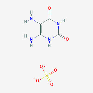 molecular formula C4H6N4O6S-2 B129217 5,6-Diamino-2,4-dihydroxypyrimidine sulfate CAS No. 42965-55-9
