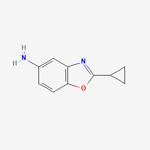 molecular formula C10H10N2O B1292170 2-Cyclopropylbenzo[d]oxazol-5-amine CAS No. 1017027-77-8