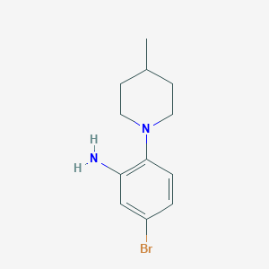 molecular formula C12H17BrN2 B1292171 5-Bromo-2-(4-methylpiperidin-1-yl)aniline CAS No. 1017028-07-7