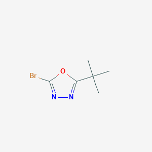 molecular formula C6H9BrN2O B1292172 2-Bromo-5-(tert-butyl)-1,3,4-oxadiazole CAS No. 1016820-98-6