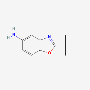 molecular formula C11H14N2O B1292175 2-Tert-butyl-1,3-benzoxazol-5-amine CAS No. 1017046-27-3