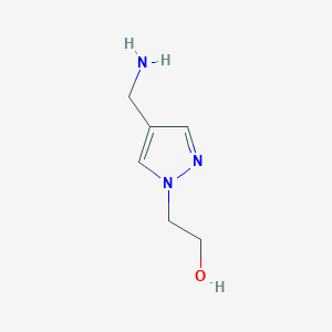 molecular formula C6H11N3O B1292179 2-(4-(Aminomethyl)-1H-pyrazol-1-YL)ethanol 