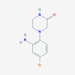 4-(2-Amino-4-bromophenyl)piperazin-2-one