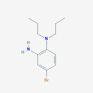 molecular formula C12H19BrN2 B1292187 4-Bromo-N1,N1-dipropylbenzene-1,2-diamine CAS No. 1016805-18-7