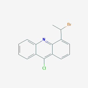 molecular formula C15H11BrClN B12922002 4-(1-Bromoethyl)-9-chloroacridine CAS No. 55816-91-6