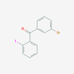 molecular formula C13H8BrIO B1292214 3'-Bromo-2-iodobenzophenone CAS No. 890098-10-9