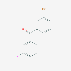 molecular formula C13H8BrIO B1292215 3-Bromo-3'-iodobenzophenone CAS No. 890098-12-1