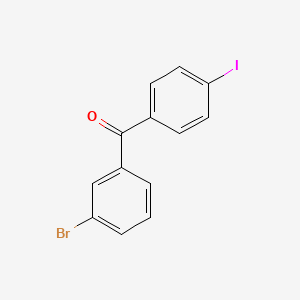 molecular formula C13H8BrIO B1292216 3-Bromo-4'-iodobenzophenone CAS No. 890098-13-2