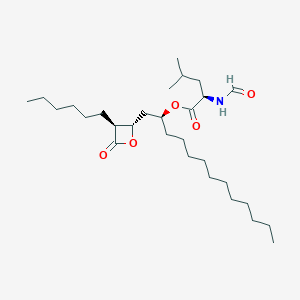 molecular formula C29H53NO5 B129222 Leucine orlistat, (-)- CAS No. 104872-28-8